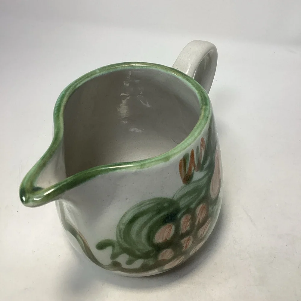 Louisville Stoneware Pottery Pitcher Jug HARVEST Grapes Pattern Vintage